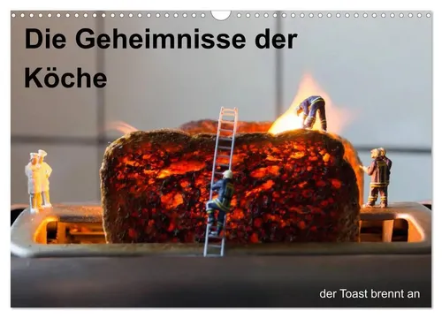 Die wahren Köche Wandkalender 2026 DIN A3 quer - Humorvoller Monatskalender mit den 'little People' in der Küche. Ideal für Kochliebhaber und als Geschenk!