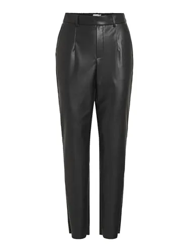 VIDAGMAR VARONE HW Coated Pant-NOOS - Damen-Hosen mit hohem Bund, elastischer Pull-On Design und Gürtelschlaufen für perfekten Sitz und Komfort.