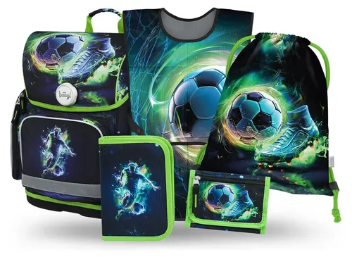 Baagl Schulranzen Jungen Set 5-teilig