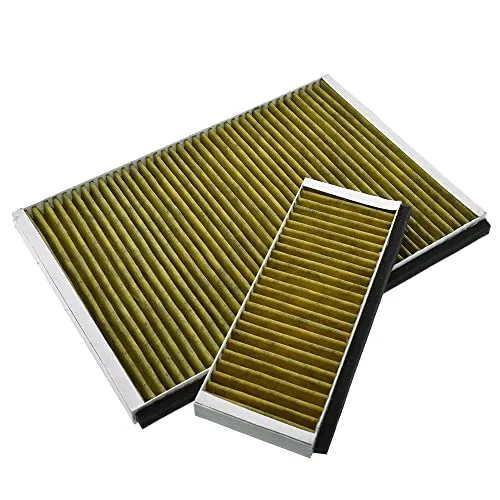 2x AllSpares CleanAir Plus Aktivkohlefilter - geeignet für Bosch, Siemens und Neff, verbessert Luftqualität und reduziert Gerüche