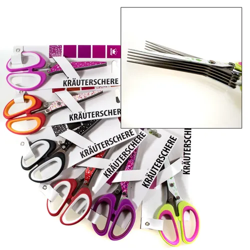 Kräuterschere - 5 Scherenmesser,Kräuter,Schere,Schnittlauchschere Küchenschere