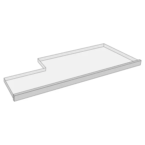 Flamingo Kaninchenstall Ersatzschublade Loft Urban schwarz 100,5x38,2cm