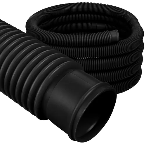 COIL Poolschlauch Filterpumpenschlauch, Poolfilterschlauch, Gartenschlauch, Muff: alle 1,04 Meter, Druck: 1,5 bar. Durchmesser 32mm, Schwarz