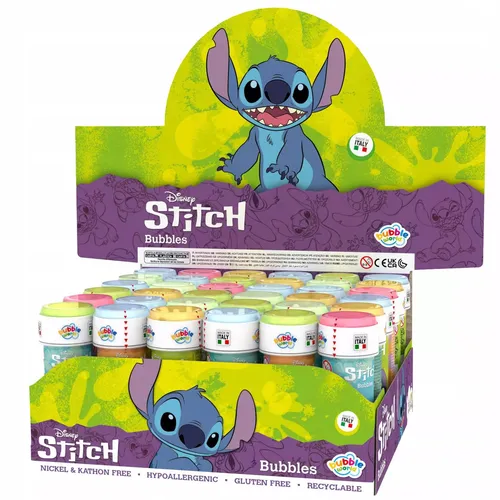 Mgm DULCOP- Zestaw 36 bąbelków Stitch, 047333PA MGM 8007315007948