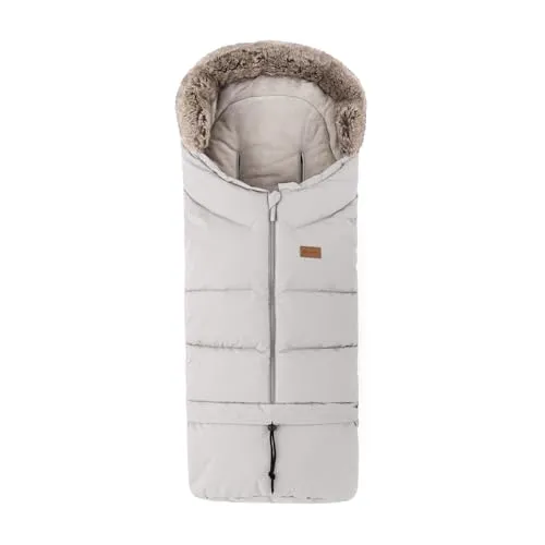 Petite&Mars Fußsack für Kinderwagen Fusak 4v1 Arctic * Winterfußsack für Kinderwagen, Buggy und Autositz * Warrm * Wasserdicht * Winddicht (Champagne Shower)