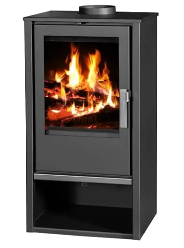 VICTORIA-05 EEK A+ Kaminofen - 7.6 kW in Grau - Kaminofen mit hohem Wirkungsgrad von 80.54 %, ideal für effiziente Wärme und gemütliche Abende. Perfekt für moderne Wohnräume.