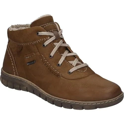 Josef Seibel Damen Steffi 53 Stiefelette, Cognac-Kombi, 40 EU - Wanderschuhe aus hochwertigem Leder mit komfortablem Fussbett für optimalen Tragekomfort bei jedem Schritt.
