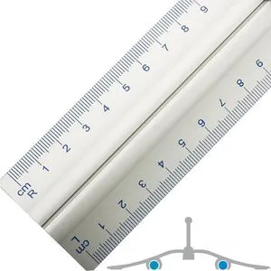 Wedo Lineal 30cm Aluminium mit Griff 525235