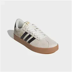 adidas VL Court 3.0 Sneaker in Beige/Braun - Größe 42 2⁄3 - Stylische Sneaker aus Veloursleder und Textil, perfekt für den Alltag. Mit herausnehmbarer Innensohle und Gummisohle für besten Komfort.