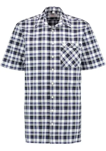 Condor Herren Hemd Kurzarm Arbeitshemd Workwear mit Liegekragen Kegsi, Größe:41/42, Farbe:Marine