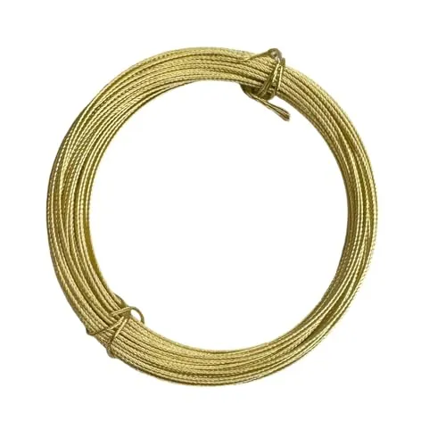 iLamvie 10m Schmuckdraht zum Basteln,0.76mm,Basteldraht Gold,Messing-Draht,Basteldraht,Schmuckherstellung Bastelarbeiten(hellgold)