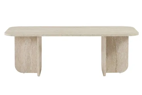 Eleganter Couchtisch aus Travertin von Skye Decor