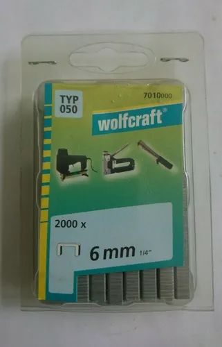 Wolfcraft Tackerklammern Typ050 6mm 7010000 2000 Stück