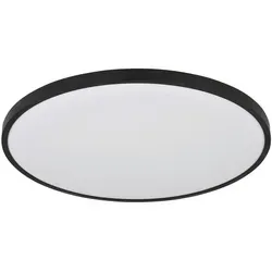 NIELSEN Deckenlampe 40cm schwarz mit LED Backlight - Lampen mit innovativer Rückbeleuchtung für stimmungsvolles Licht, ideal für Wohn- und Arbeitsbereiche. Energieeffizient und modern im Design.