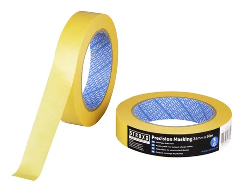 Stroxx Allzweck-Kreppband für scharfe Kanten, 50 m x 24 mm, gold - 100-844