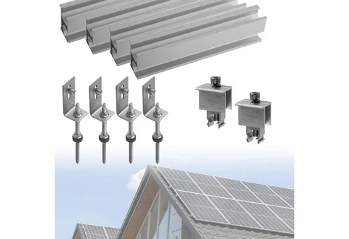 avoltik Solarmodul-Halterung Set Blechdach - Robustes Befestigungsset für Blechdächer, ideal zur sicheren Montage von 1-4 Solarmodulen. Inklusive aller notwendigen Komponenten für eine mühelose Installation und zuverlässige Positionierung.