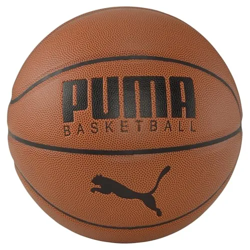 PUMA Basketball Größe 7 Unisex Erwachsene - Hochwertiger Indoor-Basketball in klassischem lederbraun mit PUMA Branding. Ideal für Hallenspiele und bietet ein hervorragendes Gefühl durch die Schaumstoffunterlage.