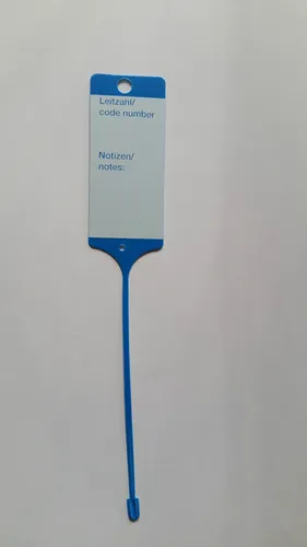 Beschriftbare blau Kunststoff Schlüsselanhänger Schlüssel Anänger Auto 10