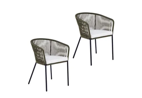 ESTEXO Gartenstuhl Lounge Stuhl 2er Set