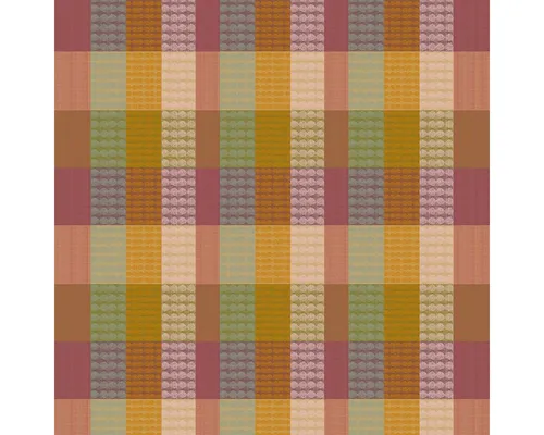 Tischdecke Mille Halos Prunus 115x115 cm aus Baumwolle - Garnier-Thiebaut - Hochwertige Tischdecke Mille Halos Prunus von Garnier-Thiebaut – 100% Baumwolle in lebhaftem Patchwork-Design. Pflegeleicht, waschbar bei 60 °C, ideal für stilvolle Tischgestaltungen.