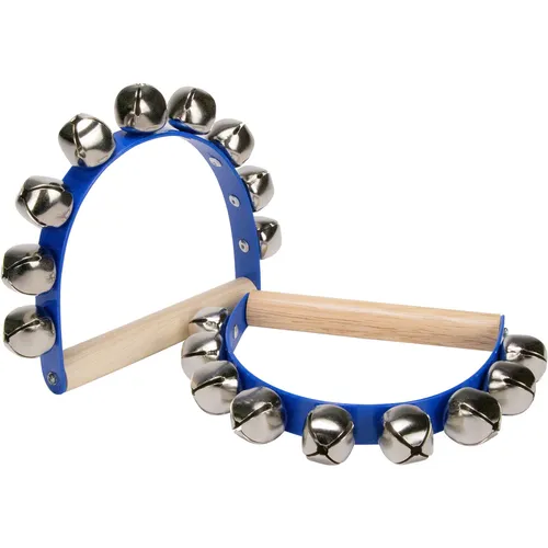 GICO Schellenkranz Jumbo für Kinder mit 9 Schellen Musikinstrument 2er Set- 3854