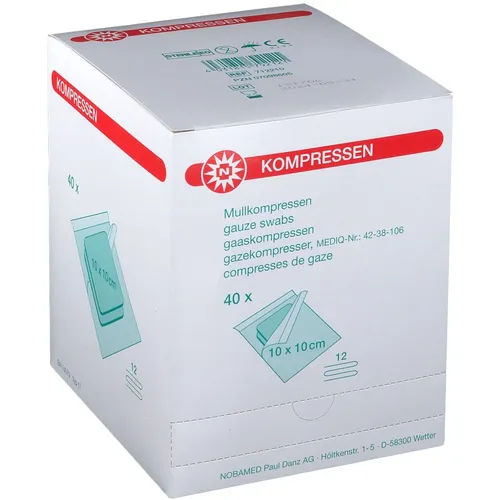 Mullkompresse-steril 12-fach 10 x 10 cm