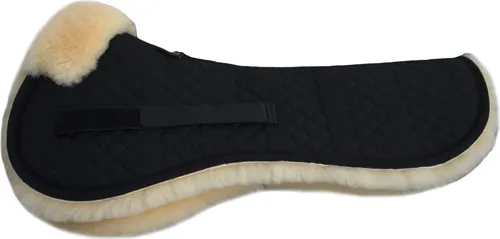 Produktbild Engel Reitsport Sattelpad SAKIS1 Lammfell & Baumwollsteppstoff Schwarz S