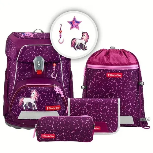 FIT Schulranzen-Set ''Pretty Unicorn Nuala'', 5-teilig - Fünfteiliges Schulranzen-Set für Mädchen, mit bezauberndem Einhorn-Design, ideal für den täglichen Schulgebrauch.
