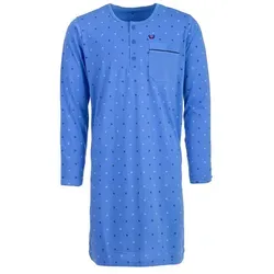Henry Terre Nachthemd Nachthemd Langaerm - Wave blau M