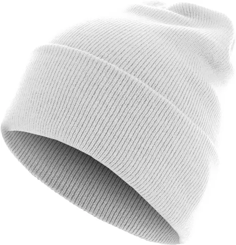 MSTRDS Beanie Beanie Basic Flap Long Version White
