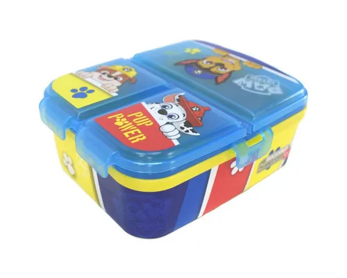 Stor Lunchbox Brotdose für Kinder mit 4 Fächern verschiedene Motive, Kunststoff, authentisches Design