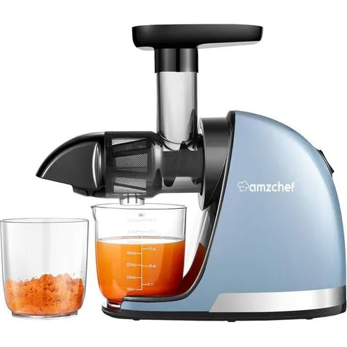 AMZCHEF 1501-BU-SM Slow Juicer, Blau von Amzchef