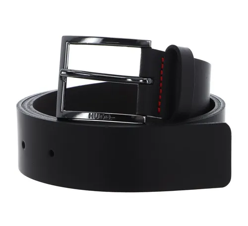 HUGO Ledergürtel Geek Sz35 Leather Belt aus echtem Rindsleder