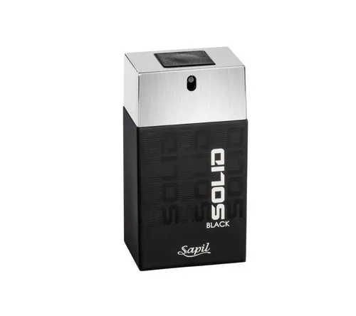 Sapil Solid Black for Men Eau de Toilette, 100 ml