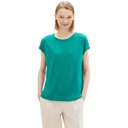 TOM TAILOR Denim T-Shirt mit Rundhalsausschnitt grün XL (42)