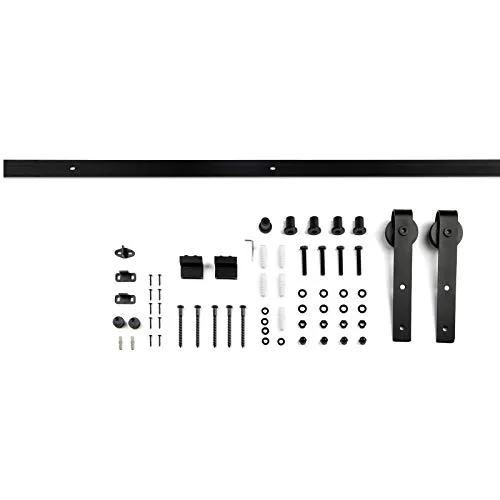 SOTECH Schiebetüren Set LOUNGE-1 2 m – Robustes Schiebetürsystem in Schwarz - Hochwertiges Schiebetüren Set LOUNGE-1, ideal für schwere Holzschiebetüren bis 100 kg. Einfache Montage, langlebige Stahlkonstruktion und kugelgelagerte Laufrollen sorgen für leisen und sicheren Betrieb.