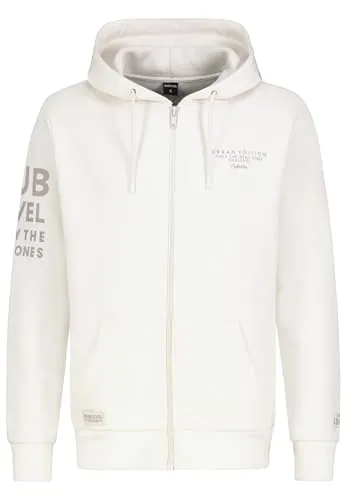 Sublevel Herren Zip Kapuzenpullover NIK Offwhite H10608BC21524A1NO-XXL