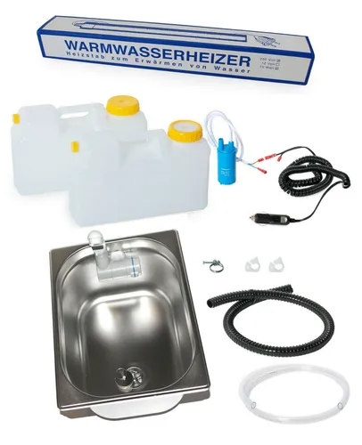 12V Warmwasser Miniküche Verkaufsstand Bausatz mit Spüle