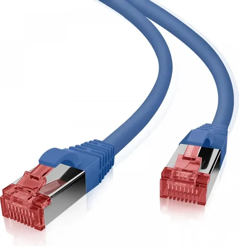 Helos 117982 helos Patchkabel S/FTP Cat 6 blau Netzwerk