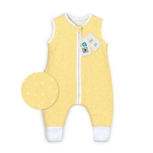 Ehrenkind® Babyschlafsack aus Bio-Baumwolle | 2.5 TOG Ganzjahres Schlafsack mit Füßen Gr. 70 - Kuscheliger Ganzjahres Babyschlafsack aus GOTS-zertifizierter Bio-Baumwolle. Atmungsaktiv und optimal für jede Jahreszeit, bietet er Bewegungsfreiheit und hohen Schlafkomfort.