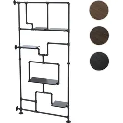 Raumteiler Regal HWC-P10 in schwarz von Mendler