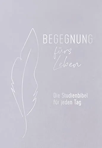 Produktbild Begegnung fürs Leben, Leder: Studienbibel für jeden Tag