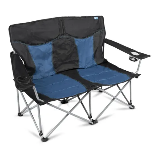 2er Campingsofa 120 kg Tragkraft Sessel Faltstuhl Camping Festival Blau NEU