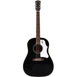 Gibson 60s J-45 Ebony - Westerngitarre - Gitarren; Made in USA; massive Sitka Fichte Decke und Mahagoni Boden für einen warmen Klang; inkl. Koffer für optimalen Schutz