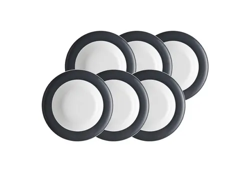 Thomas Sunny Day Suppenteller 6er Set Ø 23 cm Grey in grau von Thomas Porzellan