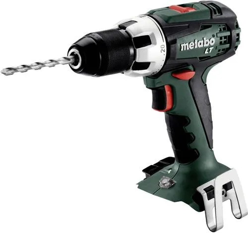 Metabo BS 18 LT 602102890 Akku-Bohrschrauber 18V Li-Ion - Akkuschrauber mit kraftvollem 4-Pol-Motor für schnelles Arbeiten, integriertem Arbeitslicht und praktischen Gürtelhaken. Ultra-M-Technologie sorgt für höchste Leistung und schonendes Laden.