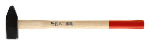 Fortis Vorschlaghammer DIN1042 3 kg Hickorystiel - Robuster Vorschlaghammer mit 3 kg Gewicht, ideal für Bau- und Abbrucharbeiten, ausgestattet mit langlebigem Hickorystiel für optimalen Grip.