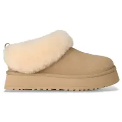 UGG Damen Tazzelle Slipper - Mustartd Samen, 40 EU - Wanderschuhe mit hochwertigem Wildleder und 10 mm Schafsfellfutter für optimalen Komfort und Wärme bei Outdoor-Aktivitäten.