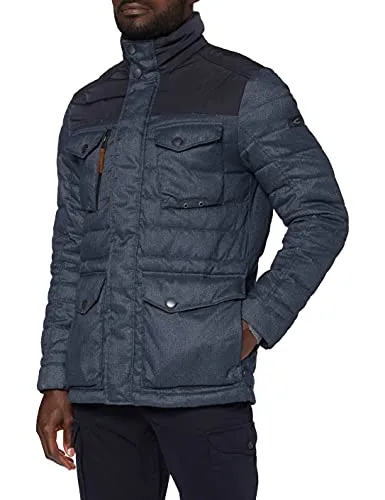 camel active, Herren Winterjacke Warm Gefütterte Steppjacke Marineblau 54