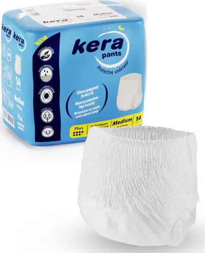 Kera Inkontinenzslip - Saugstarke Inkontinenz Pants für Frauen und Männer - Slips mit diskretem Sitz, hypoallergenem Material und PLUS Saugstärke für optimalen Schutz und Komfort.